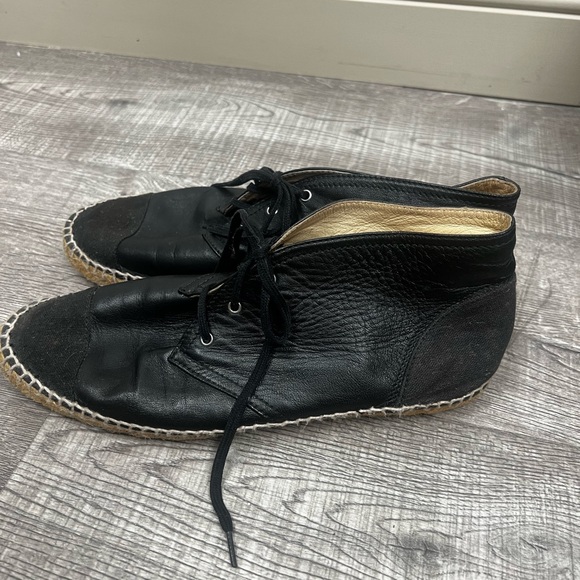 Chanel High Top Lace Up Espadrilles - Picture 3 of 10